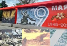 В композиции «Фотостена» ко Дню Победы ростовчане нашли киногероя и немецкого солдата