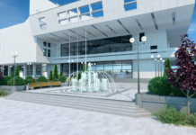 Возле Ростовского музыкального театра начался монтаж сухих фонтанов