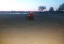 На берегу Дона перевернулся снегоболотоход под управлением 10-летнего ребенка