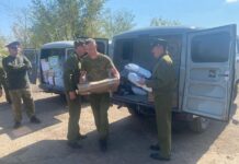 Делегация донских казаков передала помощь казакам отряда «Шторм»