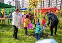 В школе и детских садах экорайона «Вересаево» высадили платановые аллеи В школе и детских садах экорайона «Вересаево» высадили платановые аллеи //Фото «ЮгСтройИнвест»