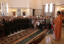 В главном храме Южного военного округа состоялась первая служба