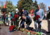 Юрий Слюсарь возложил цветы к памятнику Алексей Береста // фото: donland.ru