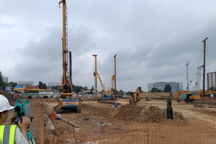 на стадионе "Труд" в Ростове начали строить новый Дворец спорта // фото: donland.ru