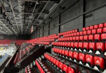 В Ростове завершили ремонт Дворца спорта Дворец спорта внутри после ремонта // фото: телеграм-канал Юрия Слюсаря