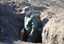 На Дону обнаружен блиндаж времен Великой Отечественной войны поисковые работы на "Миус-фронте" // фото: rostov.sledcom.ru