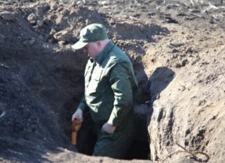 На Дону обнаружен блиндаж времен Великой Отечественной войны поисковые работы на "Миус-фронте" // фото: rostov.sledcom.ru