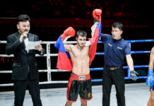 Кикбоксер из Ростова досрочно выиграл бой в Китае