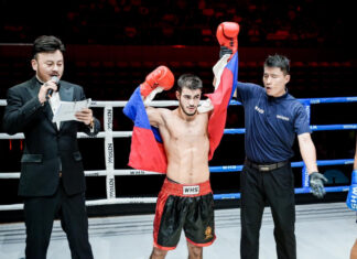 Кикбоксер из Ростова досрочно выиграл бой в Китае