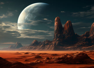 Ученые ЮФУ вырастили ячмень в марсианской почве Марс // фото: Сгенерировано ИИ Freepik на сайте Freepik