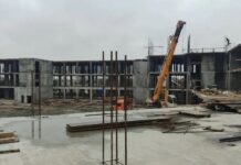 Строящаяся в Батайске новая школа на 1340 мест готова на 25% Строящаяся в Батайске новая школа на 1340 мест готова на 25% //Фото пресс-службы Правительства Ростовской области