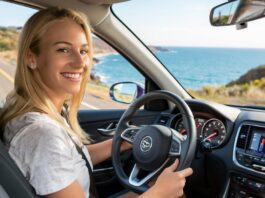 Туристы стали чаще приезжать на Юг России в межсезонье и тратить на 50% больше Девушка за рулем автомобиля путешествует //Фото сгенерировано нейросетью Kandinsky