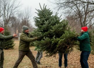 Чемпионат по метанию новогодних елок пройдет в Ростове