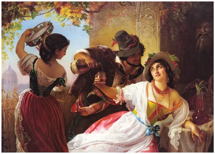 октябрьский праздник в риме