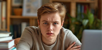 Студент учится //Иллюстрация сгенерирована Leonardo.ai