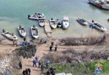 Более 500 метров браконьерских сетей изъяли транспортные полицейские в Цимлянском водохранилище