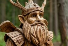 В Ростове из старых деревьев создают арт-объекты на Пушкинской улице //Изображение создано при помощи нейросети Шедеврум.